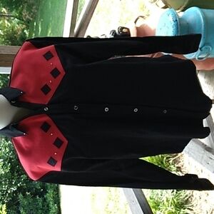 Ladies vintage 1980s rockabilly western cowboy shirt